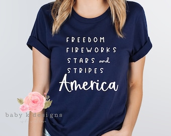 Stars and Stripes, Firework, Patriotic Shirt, America, 4th of July Crew, Family 4th shirt, Women 4th shirt,Kids fourth of July, America