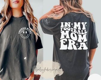 In My Football Mom Era Tshirt, Mom Shirt,  Oversized Mom Shirt, Retro Mom Shirt, Comfort Colors®Shirt,Concert Shirt, Football Mama Shirts