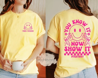 Personalized Teacher Shirt, Personalized Teacher Shirt, Test Day Shirt, More than a test score, You got this, Retro Teacher, Trendy Teacher