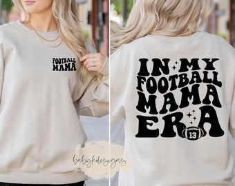 Football Mama Sweatshirt, Custom Football, Football Mom Sweatshirt, High School Football, Retro Football Shirt, Football Season, Fall Shirt