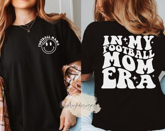 In My Football Mom Era Tshirt, Mom Shirt,  Oversized Mom Shirt, Retro Mom Shirt, Comfort Colors®Shirt,Concert Shirt, Football Mama Shirts