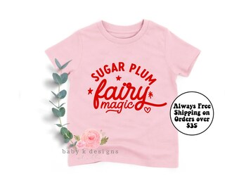 Nutcracker, Sugar Plum Christmas Sweatshirt, Girl Christmas Sweater, Toddler Christmas Shirt, Kid Holiday Sweatshirt, Ballet, Christmas Gift