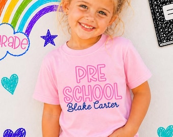 Custom Back To School Shirt,First Day of School,Second Grade Shirt, Kindergarten, 1st, 2nd, 3rd, 4th Grade Tshirt, Custom Teacher TShirt