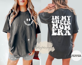 In My Cheer Mom Era Shirt, Mom Shirt, Oversized Mom Shirt, Retro Mom Shirt, Comfort Colors®Shirt,Concert Shirt, Cheerleader Mama Shirt