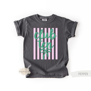 Club Eleven, 11th Birthday Shirt,Birthday Gift for Girls, Summer Coastal Birthday TShirt, Club Ten Beach Tee, 16th, 12th, 8th, 7th, 10th Pepper