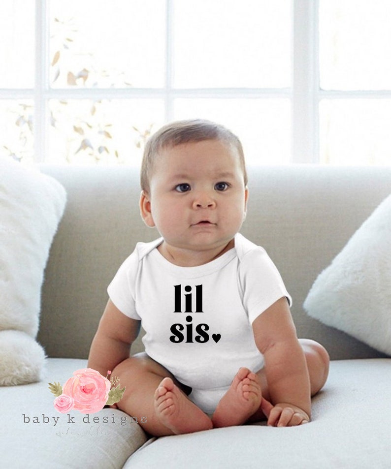 Lil Sis Onesie Little Sister Shirt Lil Sis T Shirt Little Etsy