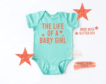 The Life Of A Baby Girl, Baby Onesie®, Pregnancy Reveal, Baby Announcement, Baby Sister Era Shirt, Shower Gift, Baby Girl, Little Sister