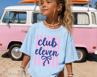 11th Birthday Shirt,Birthday Gift for Girls, Double Digits, Summer Coastal Birthday TShirt, Club Ten Beach Tee, 16th, 12th, 8th, 7th, 10th
