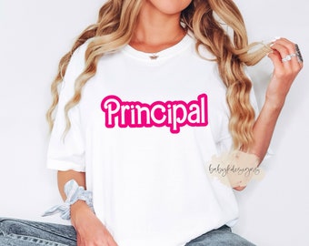 Cute Principal Shirt, Back To School Shirt, Oversized Tee, Retro Principal  TShirt,Comfort Colors® Trendy Shirt, Come On Teachers