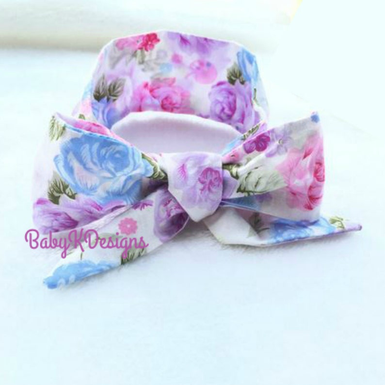Newborn Headband Baby Photoprop Baby Girl Bow Headband Baby Headwrap Easter Baby Head Wrap.Pink Purple Blue Pastel Cotton Headwrap