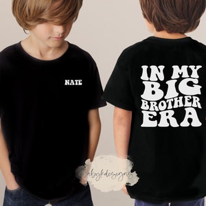 Big Brother Shirt, Boys Funny Toddler Shirt, Big Bro Shirt, In my Big Bro Era, Trendy Kid Shirt, Concert Kid Shirt, Oversized Shirt for Kids