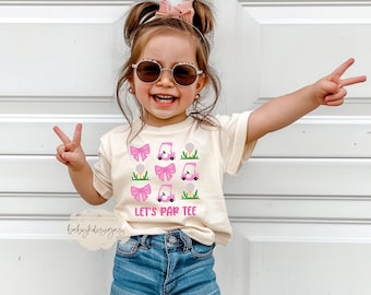 Par Tee Golf shirt, Birthday Shirt, Toddler Golf Tee, Girls Pink Coquette Shirt, Pink Golf T-shirt, Daddy&#39;s Caddy,  Golf Sister, Hole in One