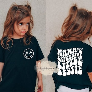 Mama's Expensive Little Bestie Shirt, Mama's Mini, Aesthetic Shirt, Toddler Girl Shirt, Trendy Girl Shirt, Funny Toddler Shirt,Mama's Bestie