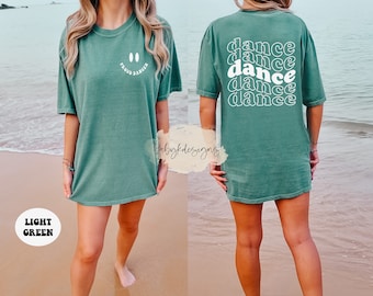 Comfort Colors® Dance Shirt, Dancer Shirt, Retro Dance Spirit Crewneck T-shirt for Women, Gift For Dance, Dance Recital Shirt, Dance Team