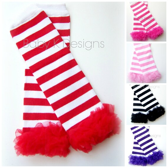 Items similar to Baby Leg Warmers. Striped Legwarmers. Girls Candy Cane
