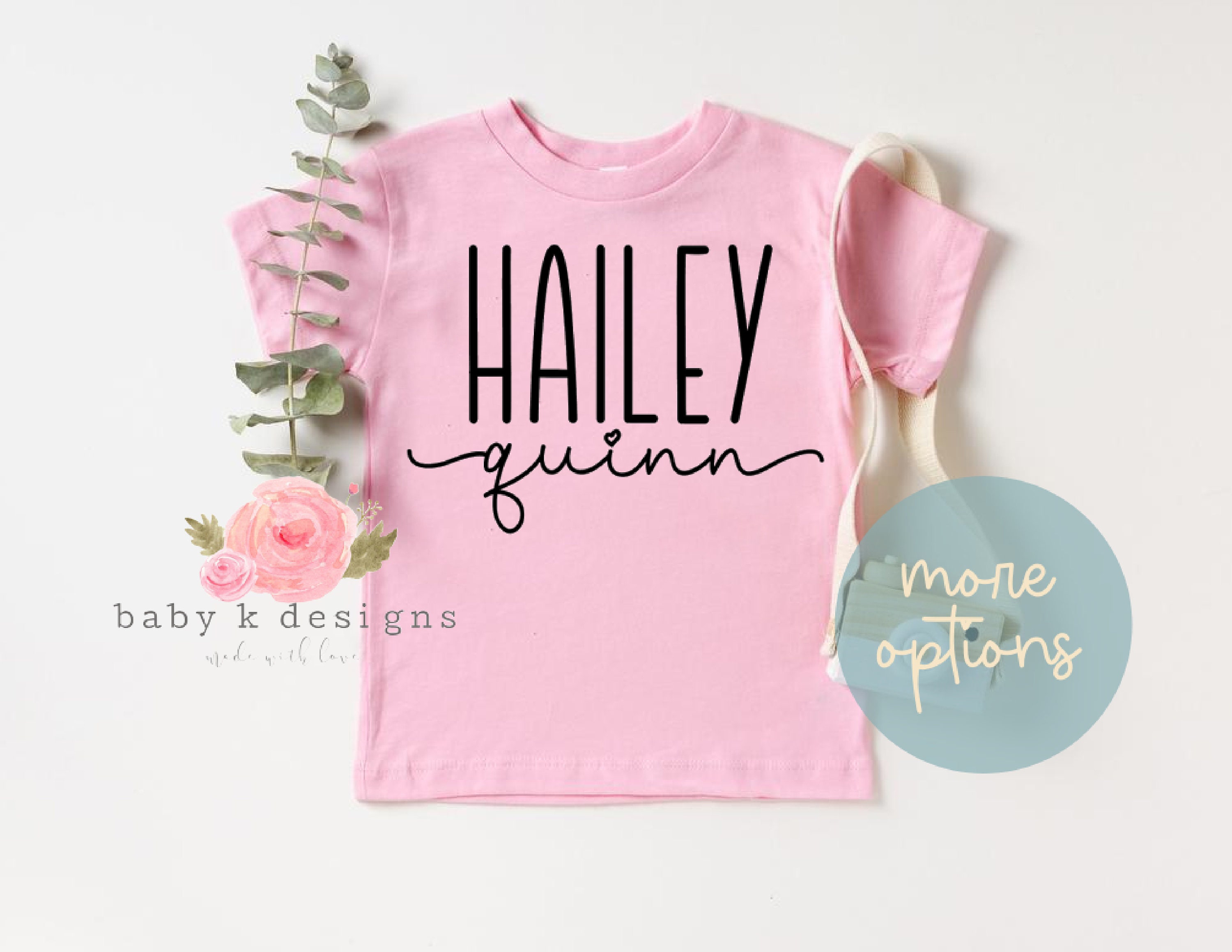 Custom Name Shirt Toddler Girl Shirt Personalized Name Shirt Etsy