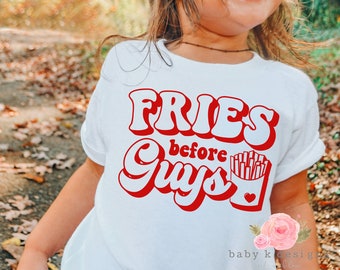 Valentine Shirt,Girls Valentine Shirt, Fries Before Guys, Kids Valentine Shirt, Funny Valentine Shirt, Valentine Shirt, Cute Valentine Shirt