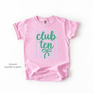 Club Eleven, 11th Birthday Shirt,Birthday Gift for Girls, Summer Coastal Birthday TShirt, Club Ten Beach Tee, 16th, 12th, 8th, 7th, 10th image 10