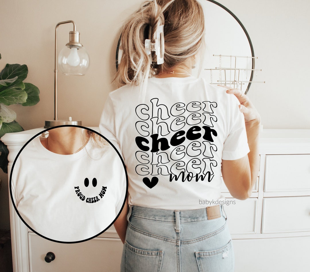 Cheer Mom Shirt Retro Cheerleading Mom Shirt Cheer Etsy