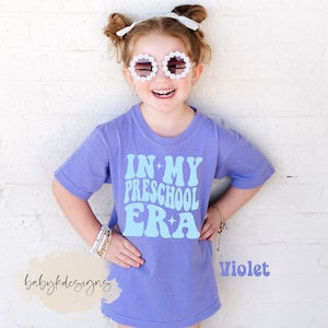 In My Preschool Era, First Day Of School Shirt, Comfort Colors®Shirt,Toddler Trendy Tshirt, Back To School Shirt,Oversized Shirt, Cute PreK