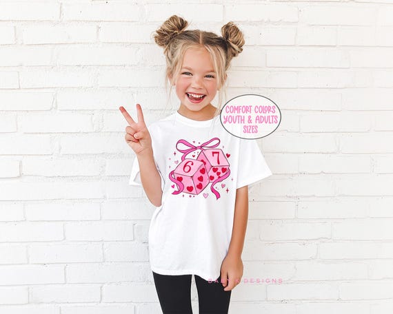 67 Valentine Shirt, 67 Shirt, Trending Valentine Gift,Comfort Colors® Valentines Shirt, Valentine Shirt for Girls, Toddler Valentines Shirt