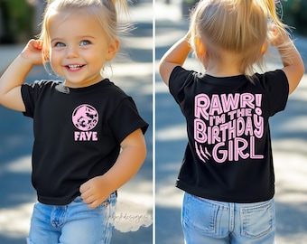 Three Rex, 3 Rex Girls Dinosaur Birthday Shirt, 3 Rex Birthday T Shirt, 3rd Birthday Shirt, Dinosaur Birthday Party, Girl Custom Name Shirt