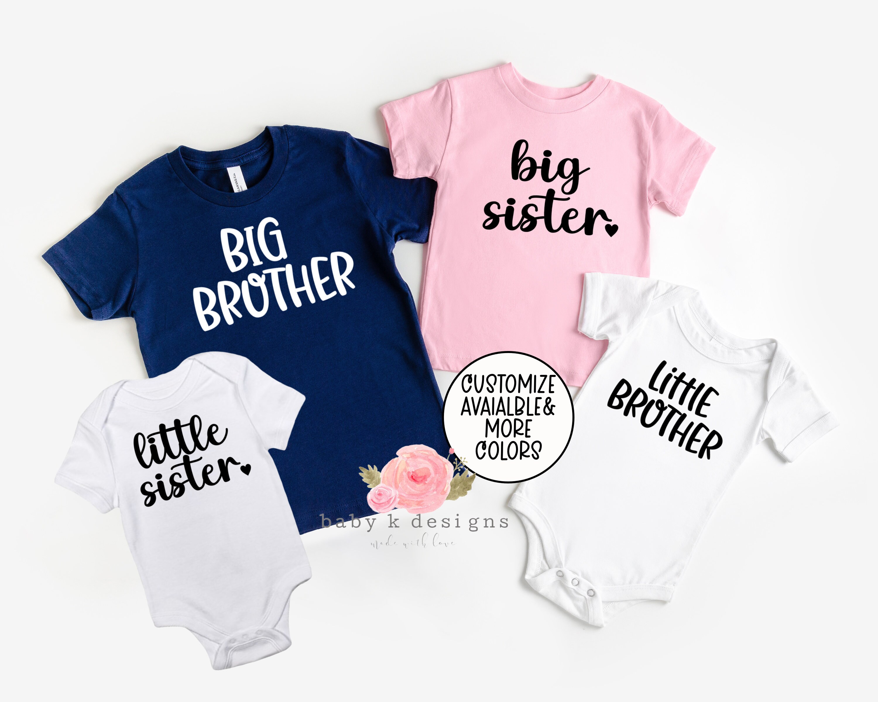 Big sister Shirt little sister shirt sister tshirt big sis Etsy