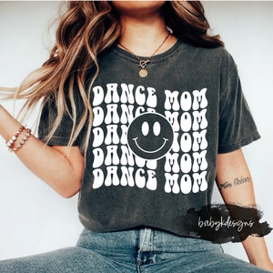 Dance Mom Shirt, Dance Mama Shirt, Retro Dance Spirit Crewneck T-shirt for Women, Comfort Colors® Dance, Retro Dance Shirt, Oversized Shirt