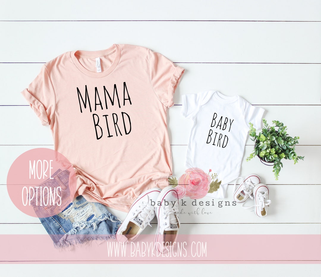 Baby Announcement, Mama Bird Shirt, Baby Bird, Women's Pregnancy Tshirt,  Baby Girl Onesie®, Gift for New Mom, Mothers Day Gift, Shower Gift