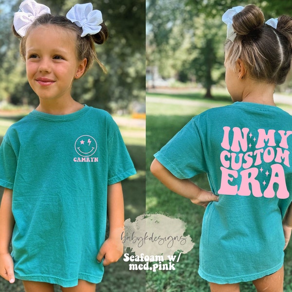 CUSTOM Era Shirt, Girls Personalized Shirt, Custom Name, Youth Comfort Colors® In My Cheer, Swim, Dance, Gymnastic, Softball Era Tshirt