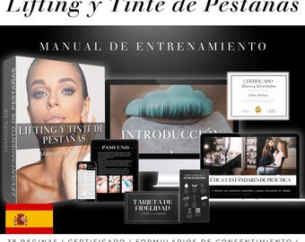 Eyelash Lift & Tint Training Manual, Editable Canva Template (Digital Download)