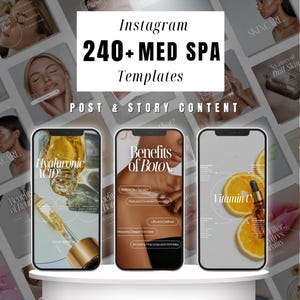 Medspa Social Media | Filler And Botox Instagram Templates | Aesthetic Marketing Templates | Skincare & Aesthetic Nurse Social Media Posts