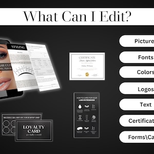 Lash Extension Training Manual, Classic Volume, Editable Canva Template ...