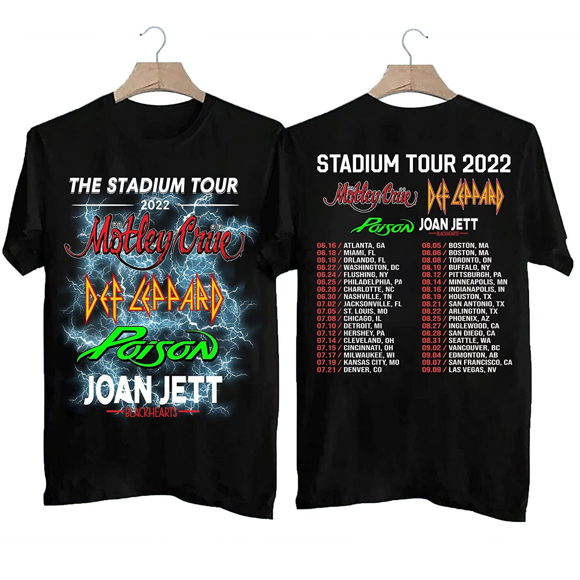 Discover The Stadium Tour 2022 Shirt Musik Konzert Poison Concert  Zweiseitiges T-Shirt