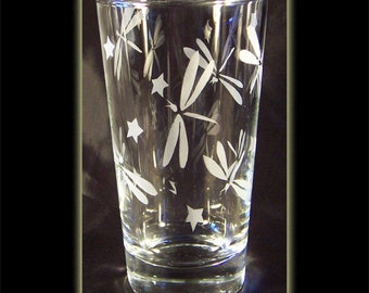 Dragonfly Pint Beer Glass