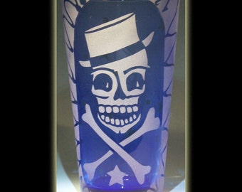 Pirate Skull n Crossbones Pint Beer Glass
