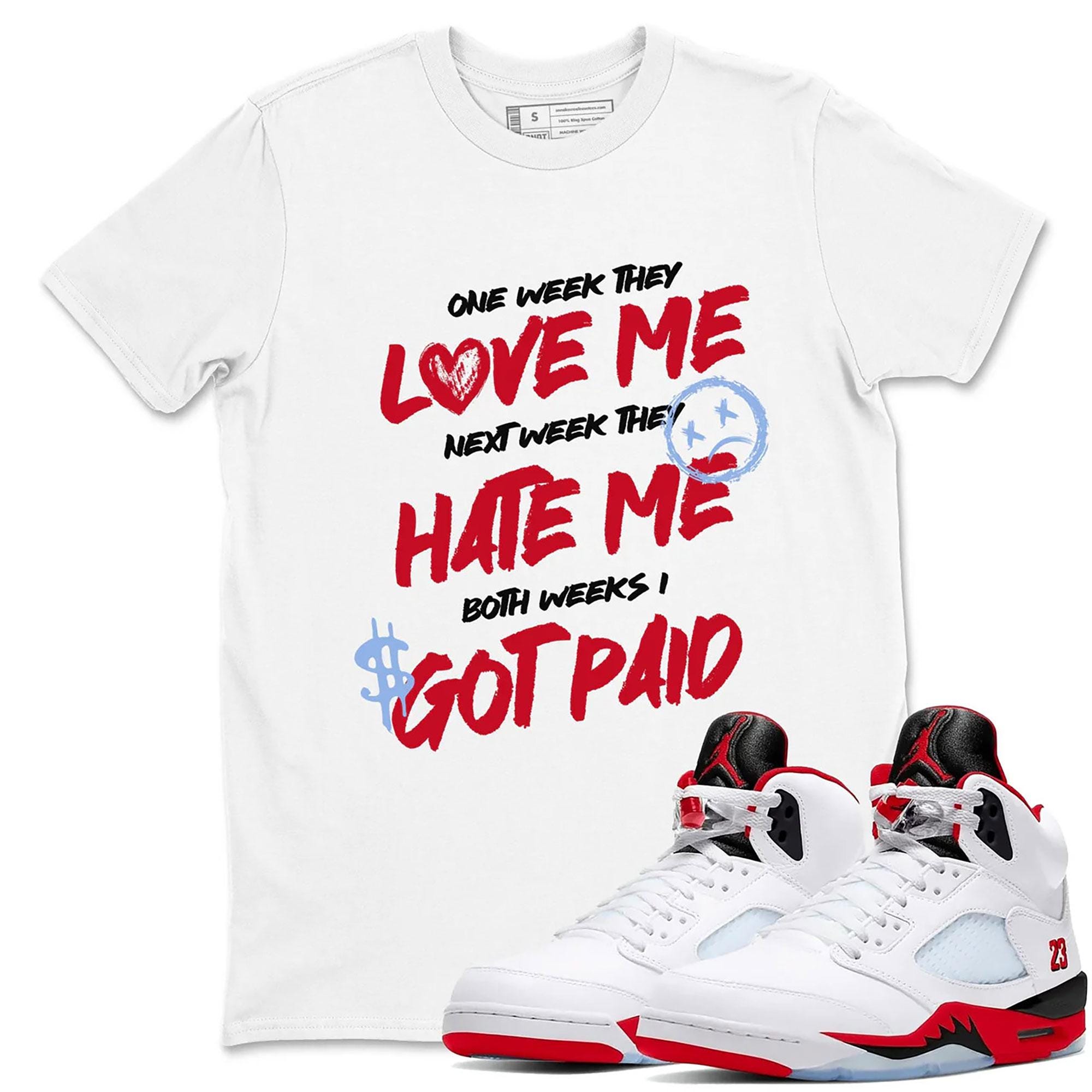 Gildan 5000 T-shirt Sneakerhead 'Match AJ 5 OG Fire Red 2025' Avec Linus (Snoopy) - Taille Et Couleur Au Choix T-shirt Unisexe Sneaker Matching