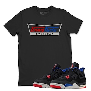 Maglietta Krispy Kicks abbinata alle Jordan 4 Rare Air, T-shirt Retro 4s per gli amanti delle sneaker, maglietta abbinata alle sneaker Jordan 4 Rare Air nere