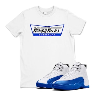 Keispy Kicks Sneaker Tees - Air Jordan 12 Blueberry, 12 Blueberry Game Royal Blue White Black T Shirt Match