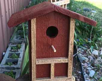 Handcrafted Rustic Bird House.. Very Nice!!