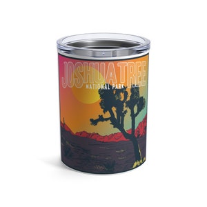 Joshua Tree | National Park Sunset Tumbler 10oz | Joshua Tree tumbler | Hiking tumbler | Camping tumbler | California timbler