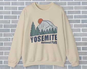 Sudadera Yosemite / Sudadera National Park Crewneck / Sudadera con estampado Yosemite / Sudadera Parque Nacional / Sudadera retro