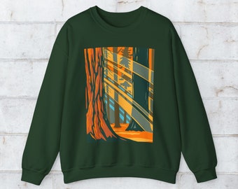 Sudadera Crewneck del Parque Nacional Sequoia / Sudadera con estampado Sequoia / Sudadera de camping / Sudadera retro / Sudadera de senderismo