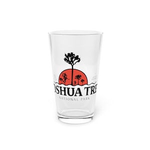 Joshua Tree | National Park Pint Glass, 16oz | Barware | Joshua Tree beer glass | Joshua Trre pint glass | California