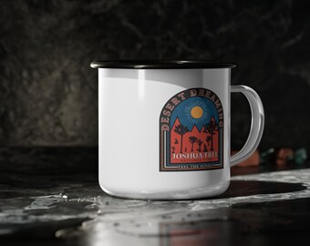 Joshua Tree / Desert Dreaming / Copa del Campamento de Esmalte del Parque Nacional / Taza de camping / Taza de camping / Taza del parque nacional / Copa del parque nacional