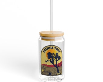 Joshua Tree / Parque Nacional Sipper Glass, 16oz / Vaso de cerveza / barware Sipper glass