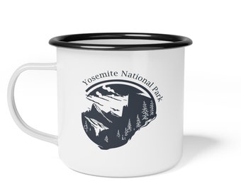Yosemite / Copa del Campamento de Esmalte del Parque Nacional / Copa Yosemite / Taza Yosemite / Taza de senderismo / Taza de senderismo / Taza de camping / Taza de camping / California