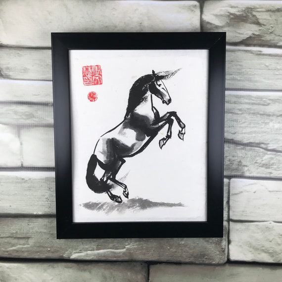 Chinesische Pferd Kunst Original Pferd Malerei Chinesischen Etsy