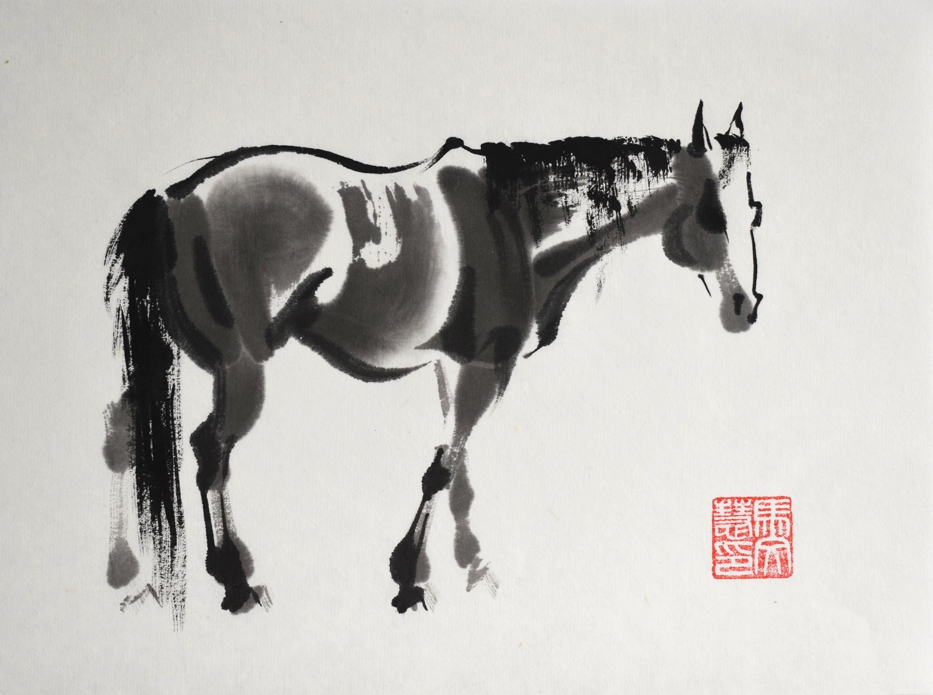 Chinese Horse Paintings Original - Etsy