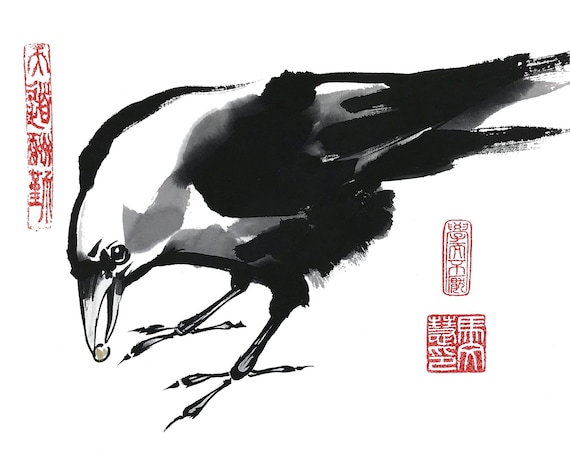 Crow Art Print 